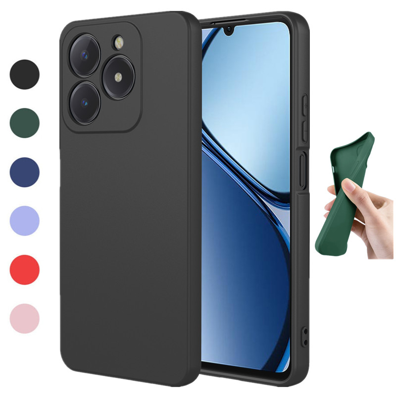 Realme Note 50 - حافظة من السيليكون السائل المرن لهاتف