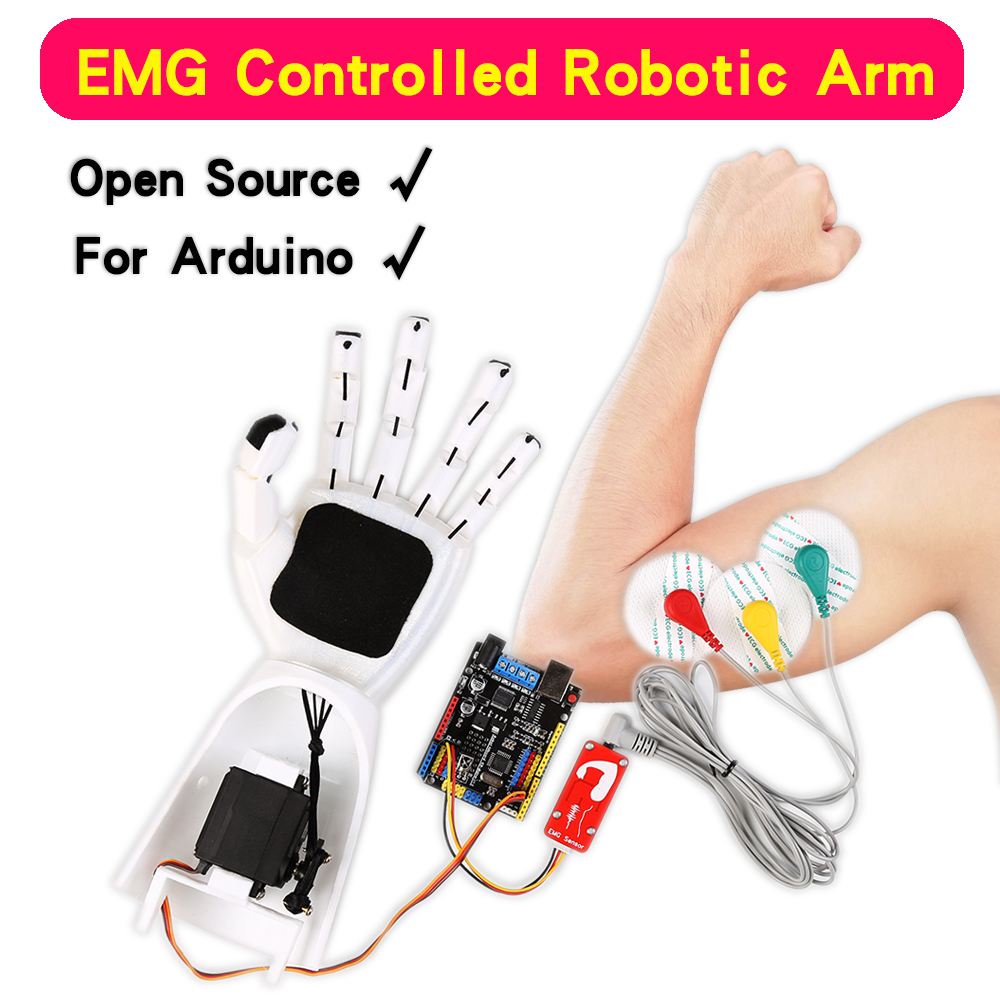 Muscle Sensor Emg - جهاز استشعار ذراع آلي كهربائي ،