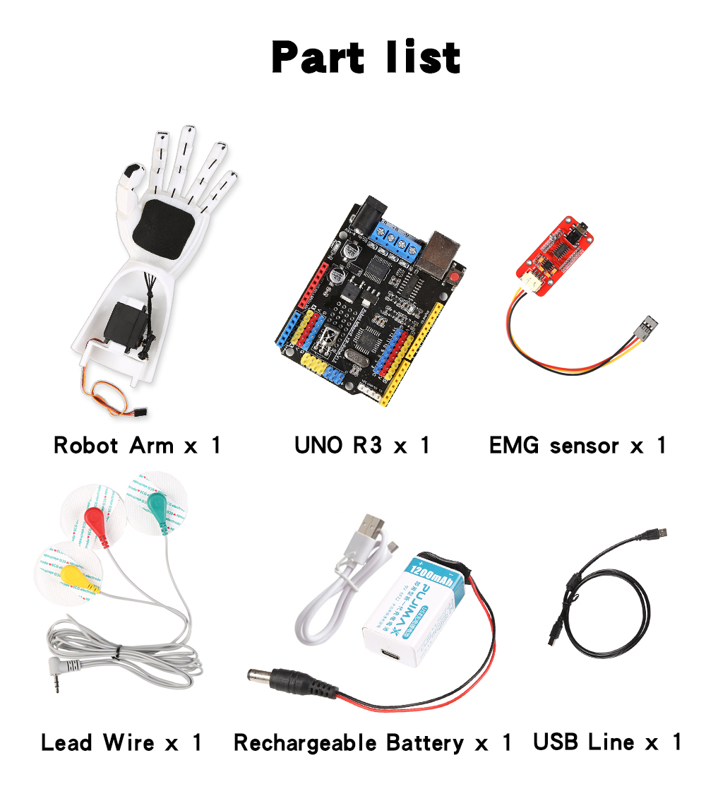جهاز استشعار ذراع آلي كهربائي  - مراجعة Muscle Sensor Emg وسعره