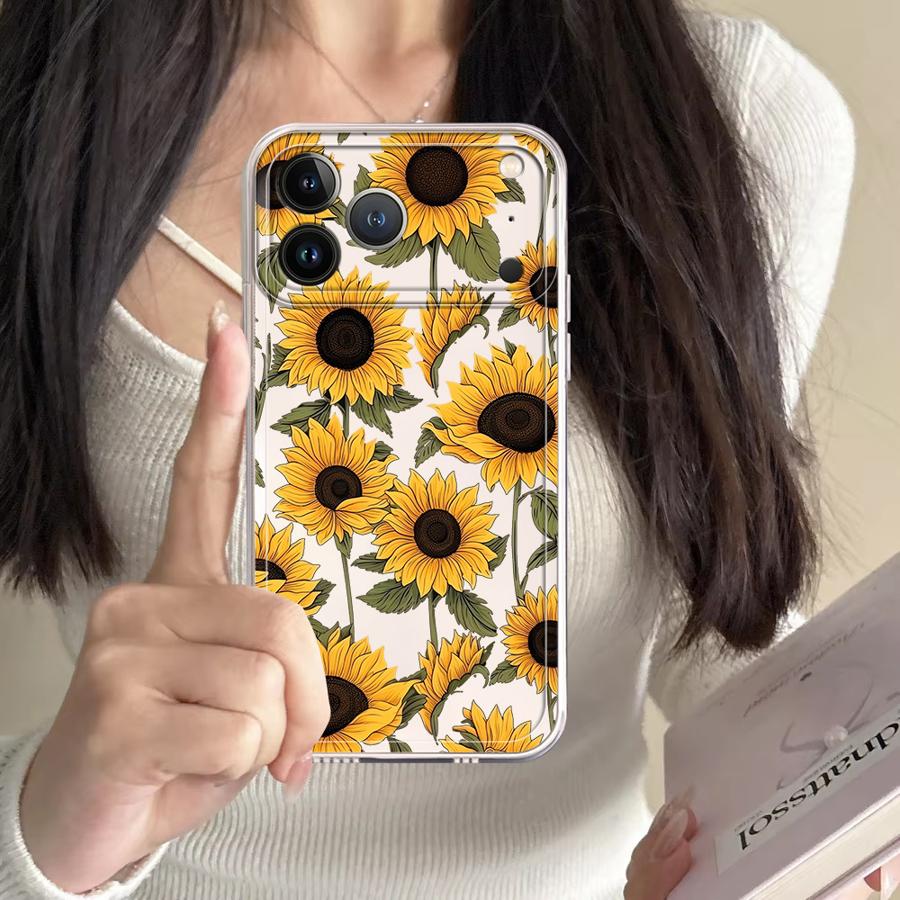 غطاء هاتف شفاف بنمط دوار الشمس - مراجعة Apple Iphone 15 وسعره