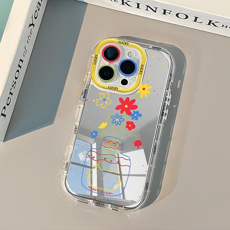 غطاء هاتف ناعم بتصميم مرآة على - مراجعة Apple Iphone 15 وسعره