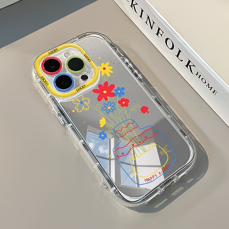 غطاء هاتف ناعم بتصميم مرآة على - مراجعة Apple Iphone 15 وسعره